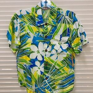 Jams World Kaimana Turq, Lil People Rayon Button Shirt, Kid’s Small